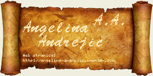 Angelina Andrejić vizit kartica